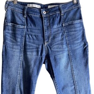 Pilcro & the Letterpress Anthro Blue High Rise Denim Leggings Size 31